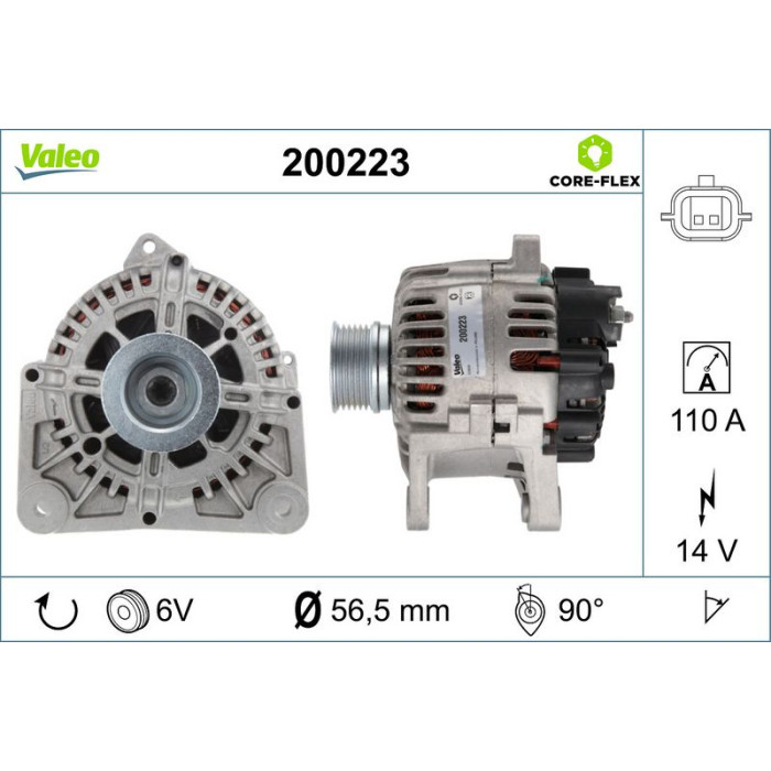 Valeo Lichtmaschine 200223 Valeo Lichtmaschine 200223