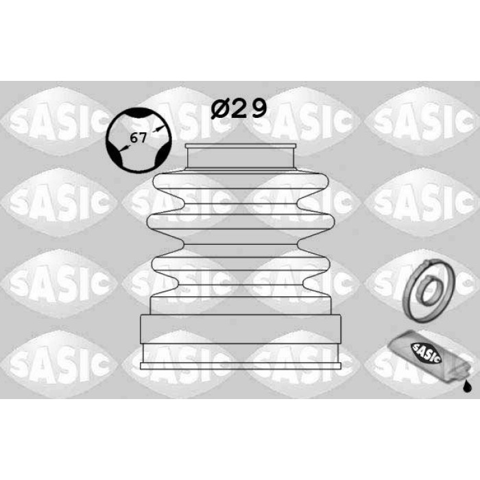 SASIC Faltenbalgsatz, Antriebswelle 1906011 SASIC Faltenbalgsatz, Antriebswelle 1906011
