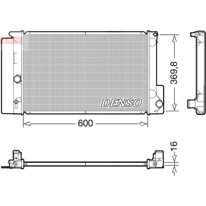 Denso Motorkühler DRM50126 Denso Motorkühler DRM50126