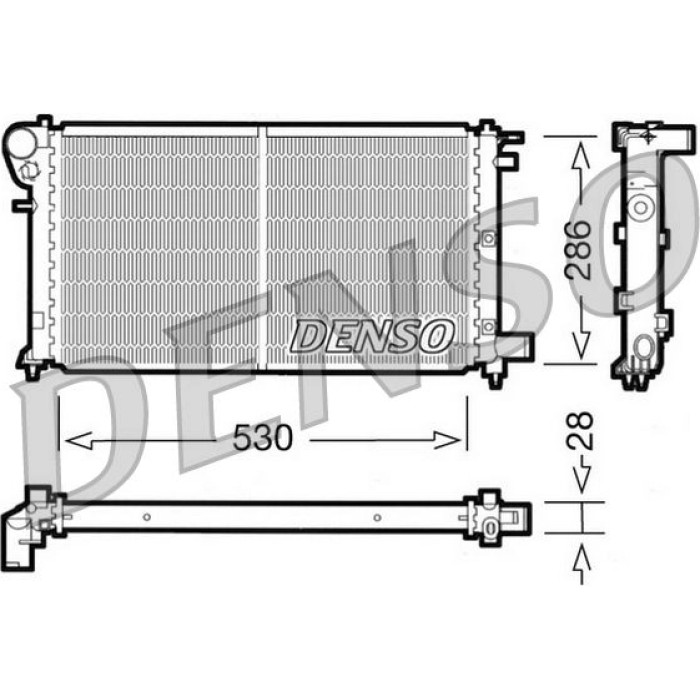 Denso Motorkühler DRM21004 Denso Motorkühler DRM21004