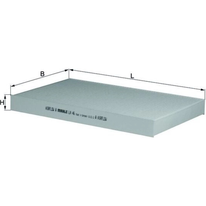 LA 46 MAHLE Innenraumfilter LA 46, Partikelfilter, 306 x 192 x 30 mm – u. a. für Audi A6 C5 (4B2, 4B4), A6 C4 (4A2), A6 C4 Avant (4A5) – OE Nummer 4A0819439 - l LA 46 MAHLE Innenraumfilter LA 46, Partikelfilter, 306 x 192 x 30 mm – u. a. für Audi A6 C5 (4B2, 4B4), A6 C4 (4A2), A6 C4 Avant (4A5) – OE Nummer 4A0819439 - l