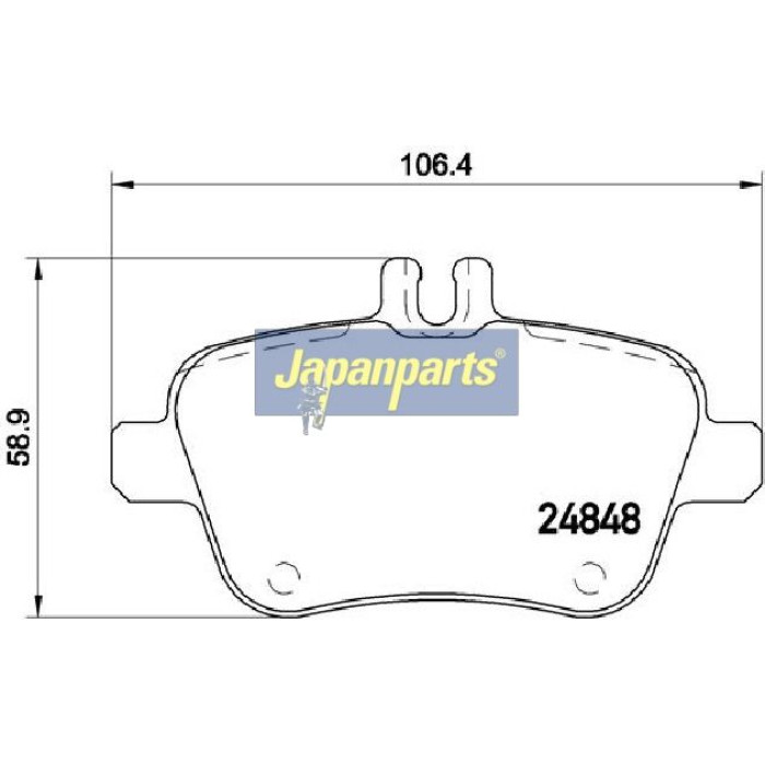 Japanparts Bremsbeläge PP-0501AF Japanparts Bremsbeläge PP-0501AF