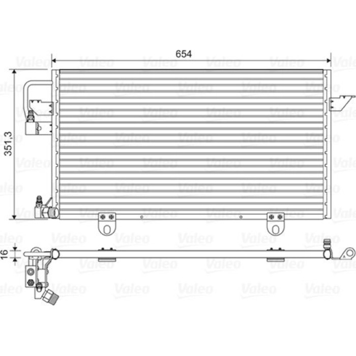 Valeo Klimakondensator 822602 Valeo Klimakondensator 822602
