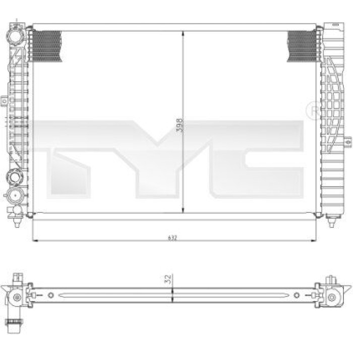 TYC Motorkühler 702-0034
