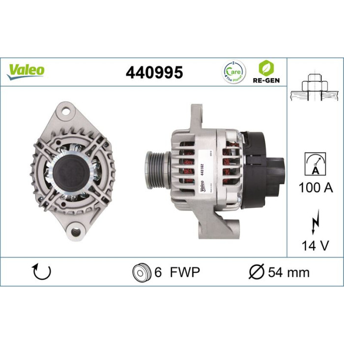 Valeo Lichtmaschine 440995 Valeo Lichtmaschine 440995