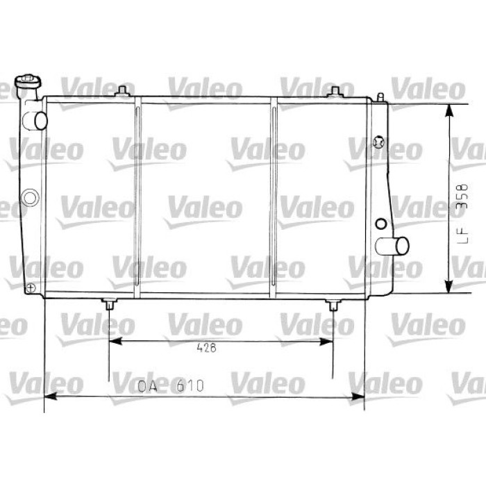 Valeo Motorkühler 730634 Valeo Motorkühler 730634