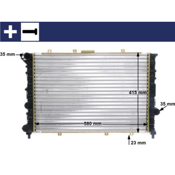 MAHLE Kühler, Motorkühlung CR 520 000S MAHLE Kühler, Motorkühlung CR 520 000S