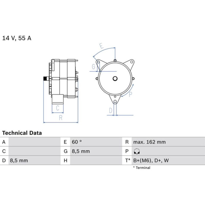 Bosch Lichtmaschine 0 986 031 270 Bosch Lichtmaschine 0 986 031 270