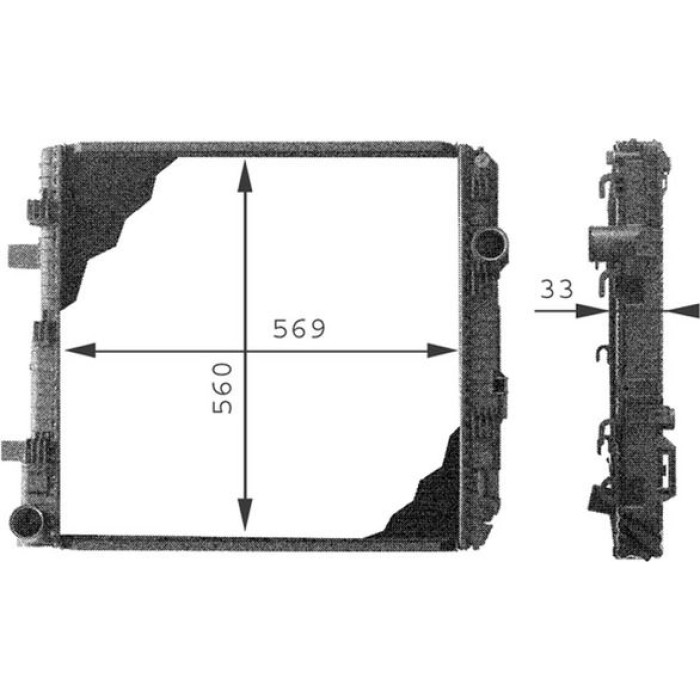 MAHLE Kühler, Motorkühlung CR 671 000P MAHLE Kühler, Motorkühlung CR 671 000P