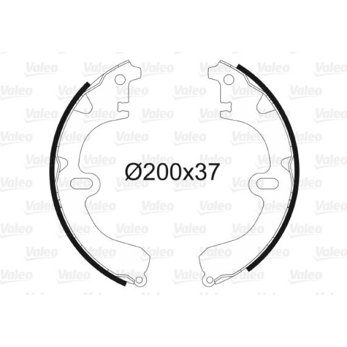 Valeo Bremsbacken 562599 Valeo Bremsbacken 562599