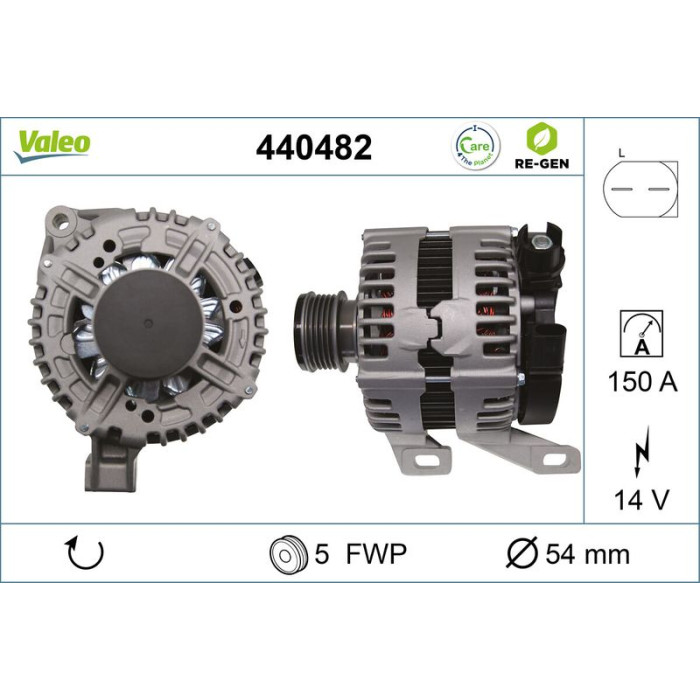 Valeo Lichtmaschine 440482 Valeo Lichtmaschine 440482