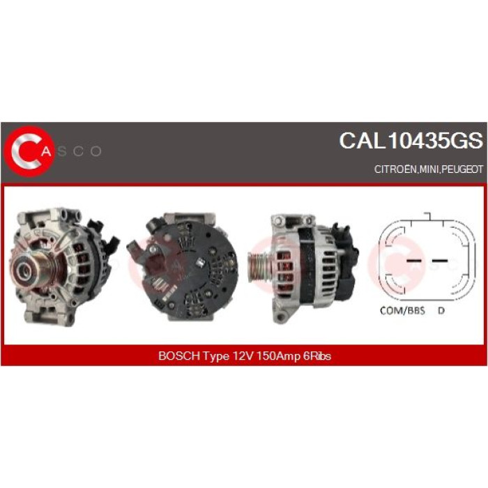 CASCO Generator CAL10435GS CASCO Generator CAL10435GS