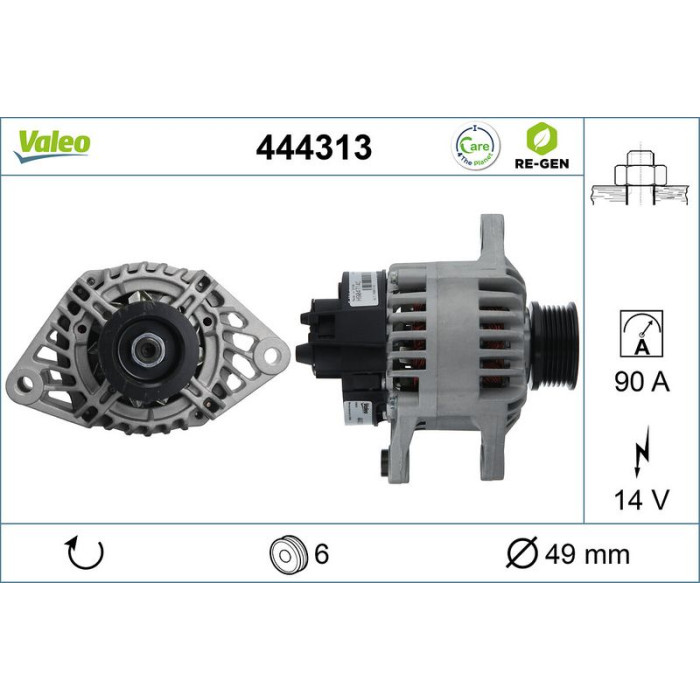 Valeo Lichtmaschine 444313 Valeo Lichtmaschine 444313