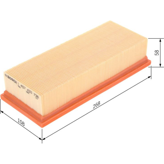 Bosch Luftfilter 1457433736 Bosch Luftfilter 1457433736