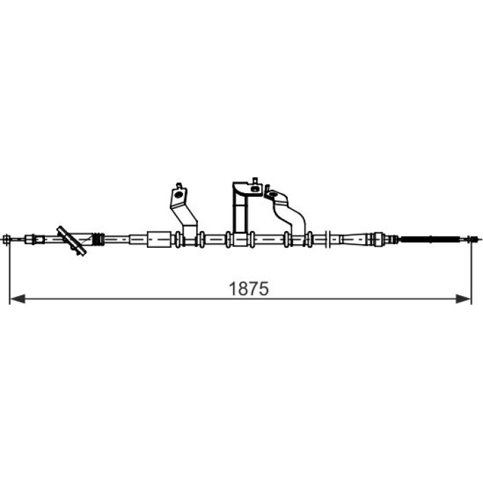 Bosch Handbremsseil 1987482742 Bosch Handbremsseil 1987482742