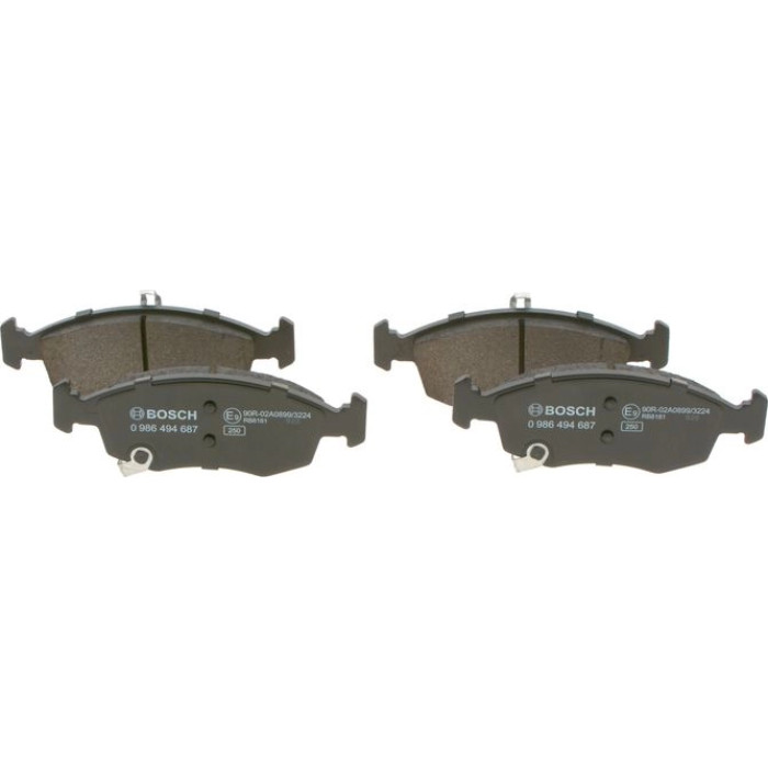 Bosch Bremsbelagsatz 0 986 494 687 Bosch Bremsbelagsatz 0 986 494 687