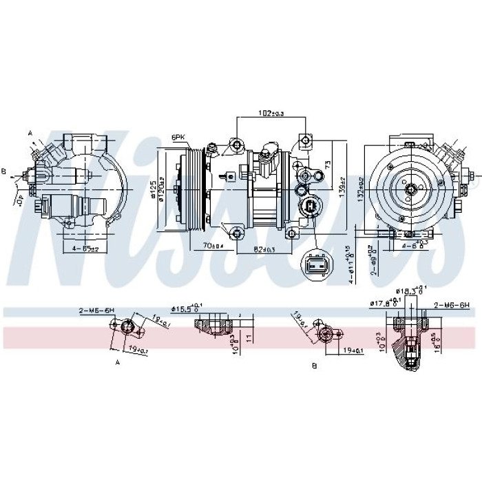 Nissens Klimakompressor PKW 890650 Nissens Klimakompressor PKW 890650