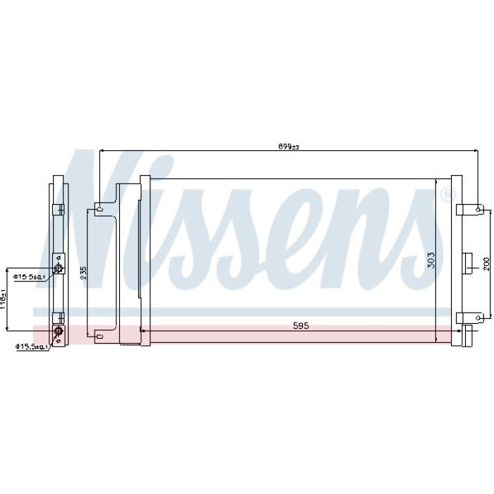 Nissens Klimakondensator PKW 940061 Nissens Klimakondensator PKW 940061