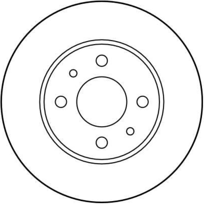 TRW Bremsscheibe Fiat 500/Panda 07 DF1745 TRW Bremsscheibe Fiat 500/Panda 07 DF1745