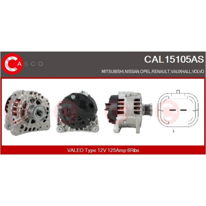 CASCO Generator CAL15105AS CASCO Generator CAL15105AS