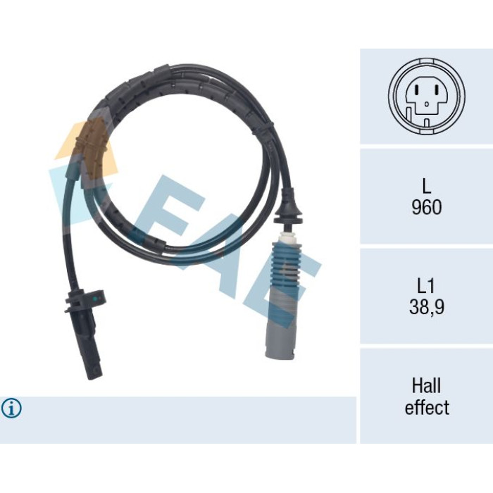 FAE Sensor, Raddrehzahl 78182 FAE Sensor, Raddrehzahl 78182