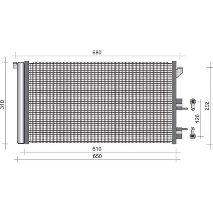 Magneti Marelli Klimakondensator 350203248000 Magneti Marelli Klimakondensator 350203248000