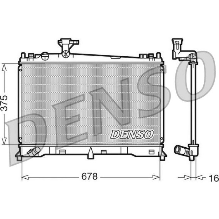 Denso Motorkühler DRM44010 Denso Motorkühler DRM44010