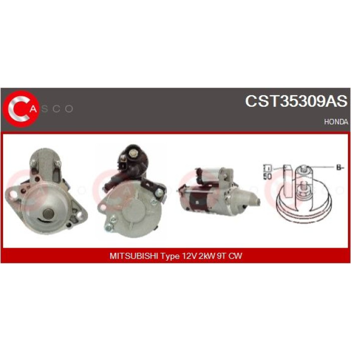 CASCO Anlasser CST35309AS CASCO Anlasser CST35309AS