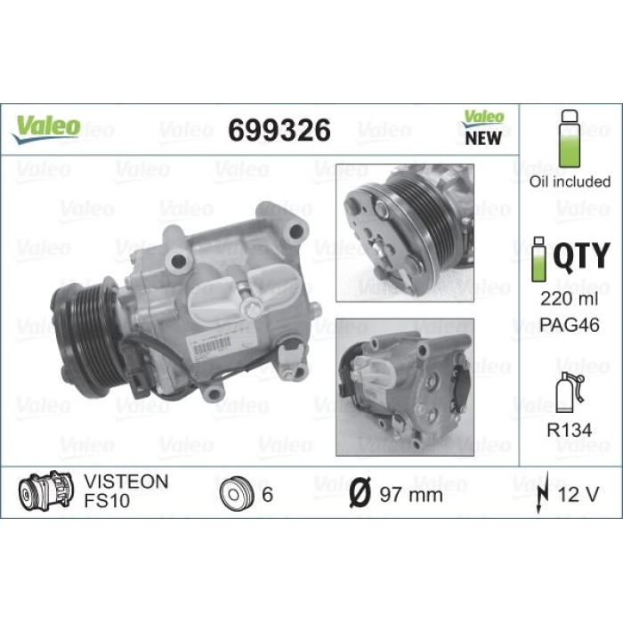 Valeo Kompressor 699326 Valeo Kompressor 699326