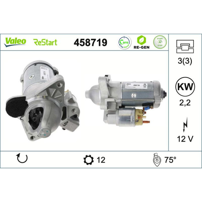 Valeo Anlasser 458719 Valeo Anlasser 458719