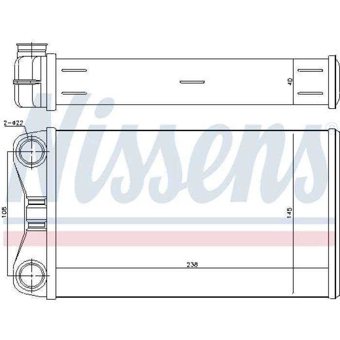 Nissens Heizungskühler PKW 70226 Nissens Heizungskühler PKW 70226