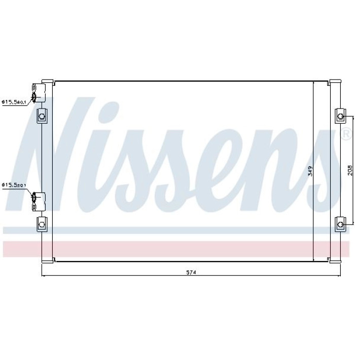 Nissens Klimakondensator PKW 94555