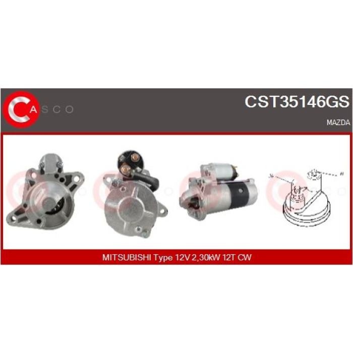 CASCO Anlasser CST35146GS CASCO Anlasser CST35146GS