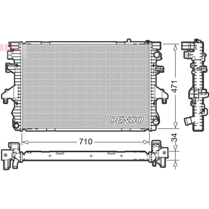 Denso Motorkühler DRM32040 Denso Motorkühler DRM32040