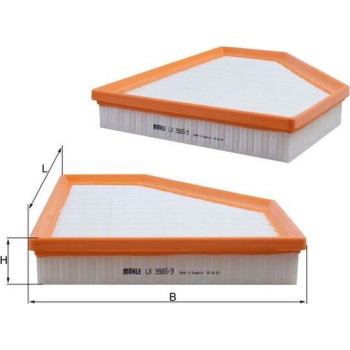 MAHLE Luftfilter LX 3985/3 MAHLE Luftfilter LX 3985/3