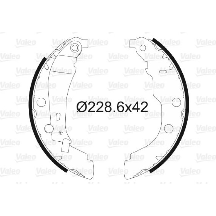 Valeo Bremsbacken 562628 Valeo Bremsbacken 562628