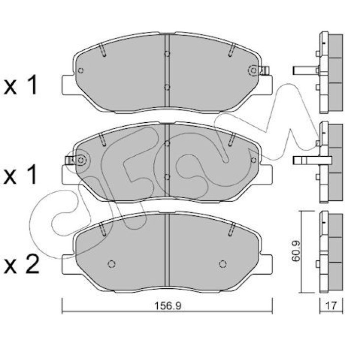 CIFAM Bremsbelagsatz, Scheibenbremse 822-787-0 CIFAM Bremsbelagsatz, Scheibenbremse 822-787-0
