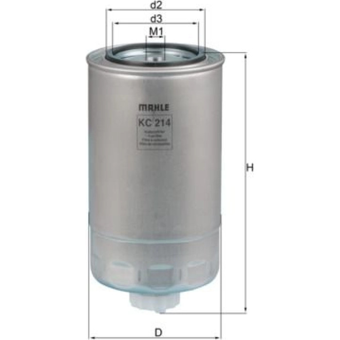 MAHLE Kraftstofffilter KC 214
