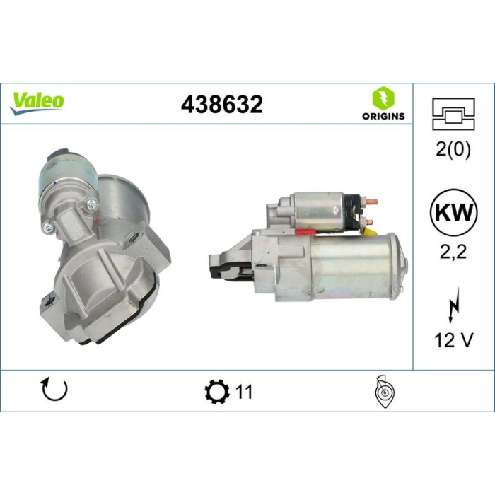 Valeo Anlasser 438632