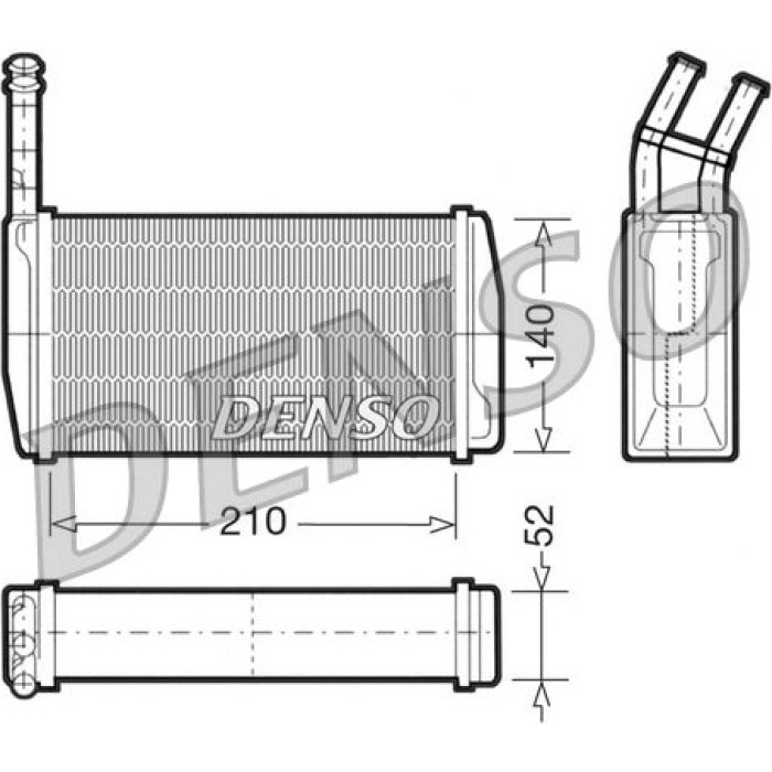 Denso Heizungswärmetauscher DRR10011 Denso Heizungswärmetauscher DRR10011