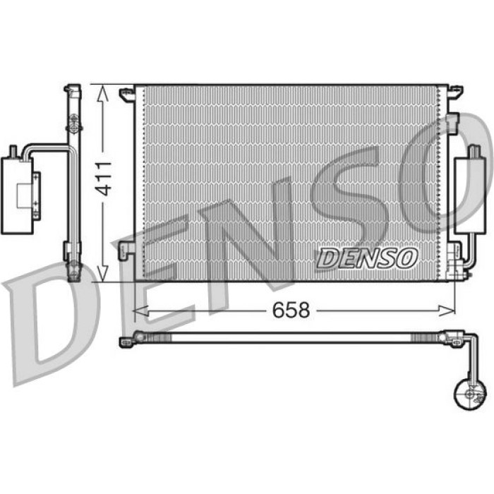 Denso Klimakondensator DCN20034 Denso Klimakondensator DCN20034