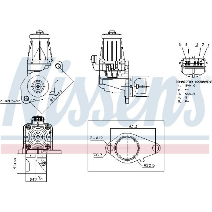 Nissens AGR-Ventil 98405 Nissens AGR-Ventil 98405