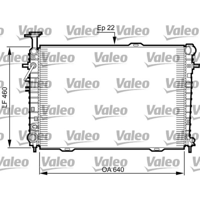 Valeo Motorkühler 735542 Valeo Motorkühler 735542
