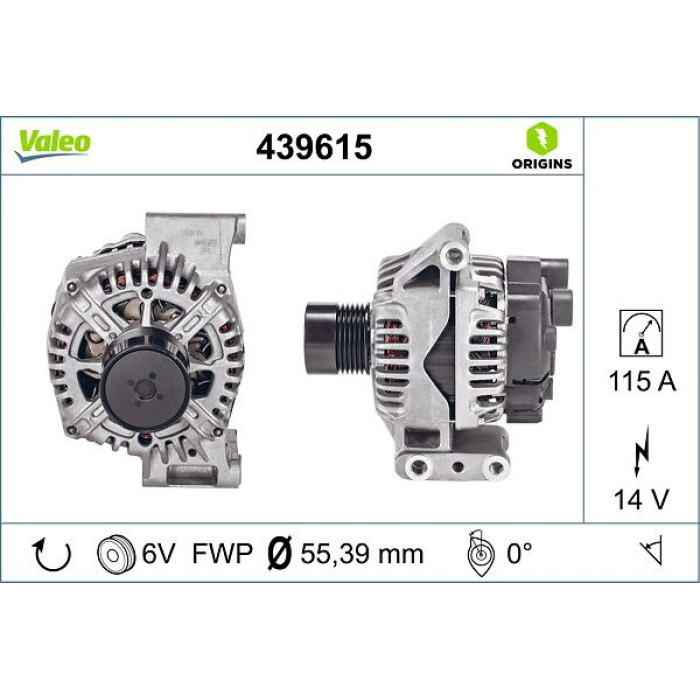 Valeo Lichtmaschine 439615 Valeo Lichtmaschine 439615