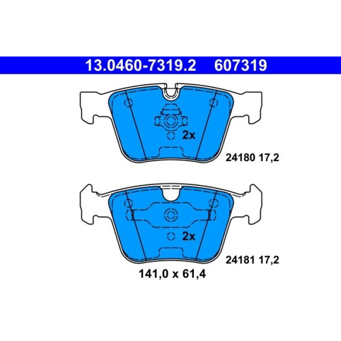 ATE Bremsbelagsatz 13.0460-7319.2 ATE Bremsbelagsatz 13.0460-7319.2
