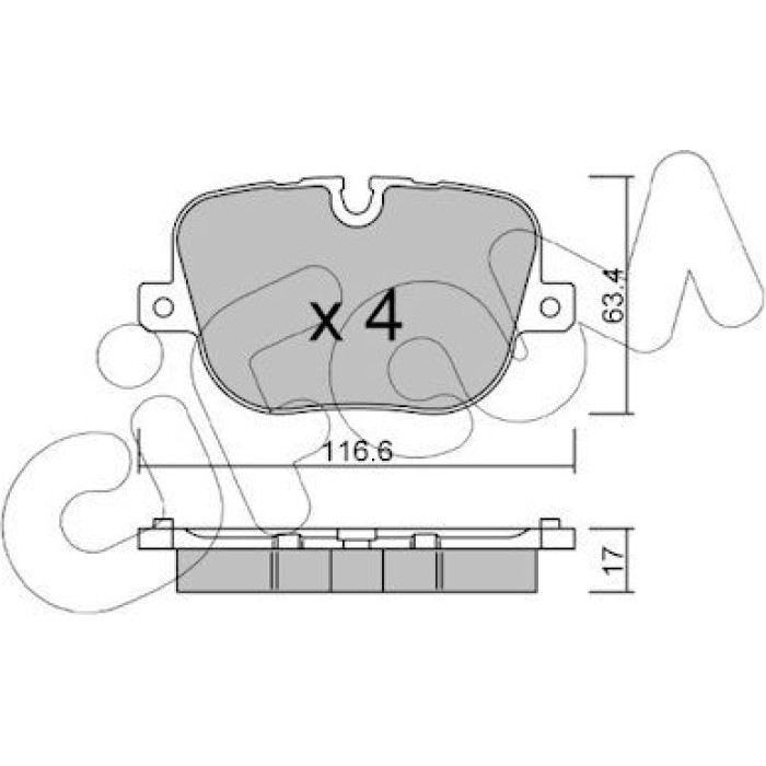 CIFAM Bremsbelagsatz, Scheibenbremse 822-837-0 CIFAM Bremsbelagsatz, Scheibenbremse 822-837-0