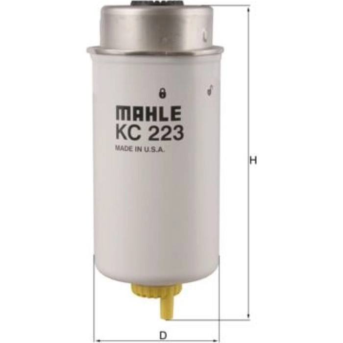 MAHLE Kraftstofffilter KC 223 MAHLE Kraftstofffilter KC 223