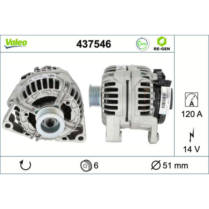Valeo Lichtmaschine 437546 Valeo Lichtmaschine 437546