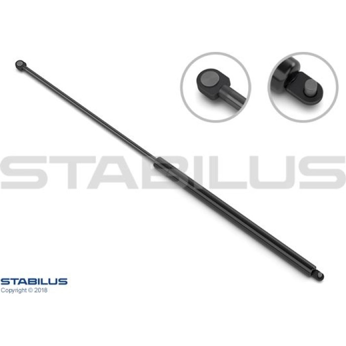 Stabilus Gasdruckfeder (Gasfeder), Motorhaubendämpfer, 240 N, 615 mm - 1043AX Stabilus Gasdruckfeder (Gasfeder), Motorhaubendämpfer, 240 N, 615 mm - 1043AX