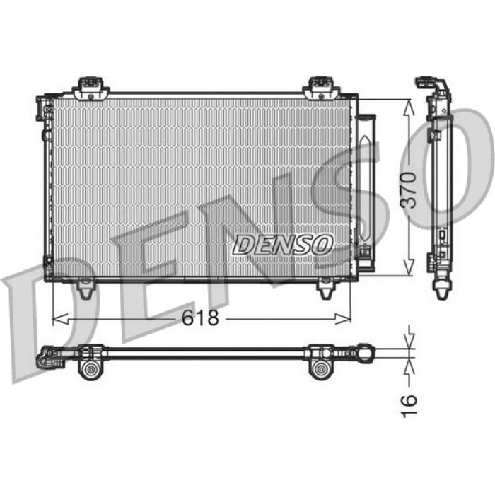 Denso Klimakondensator DCN50012 Denso Klimakondensator DCN50012